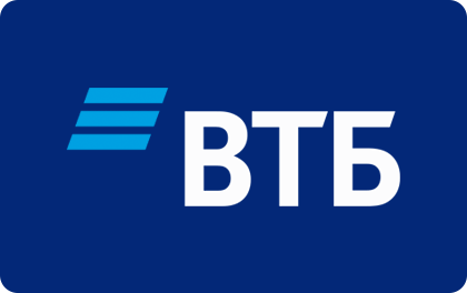 Логотип банка ВТБ